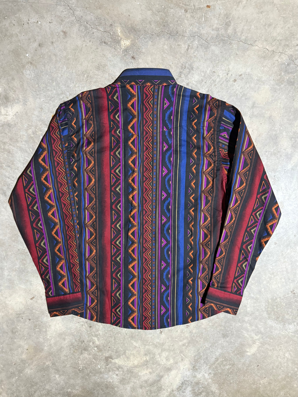 Vintage Wrangler Checotah Pattern Western Shirt (Youth XL)