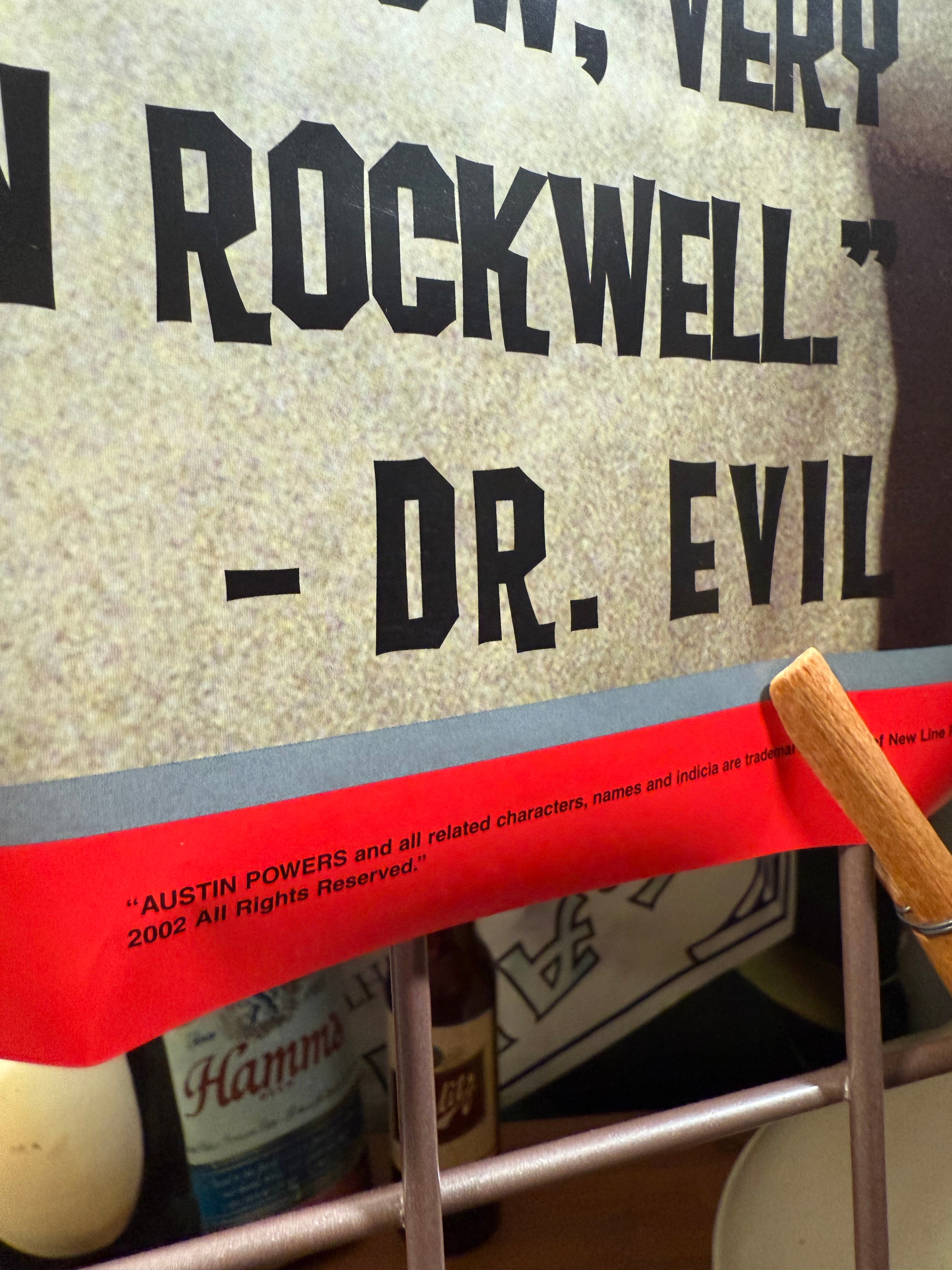 Vintage 2002 Dr Evil Norman Rockwell Quote Poster
