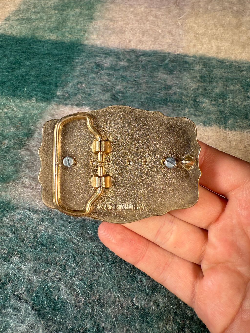 Vintage Jesus Rainbow Belt Buckle