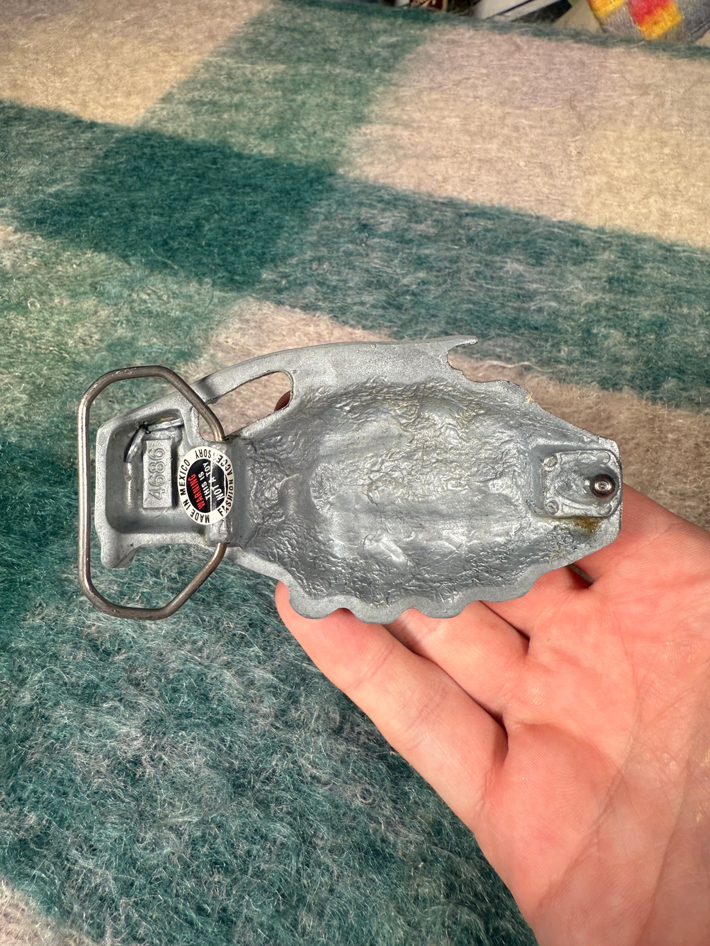 Vintage Grenade Belt Buckle