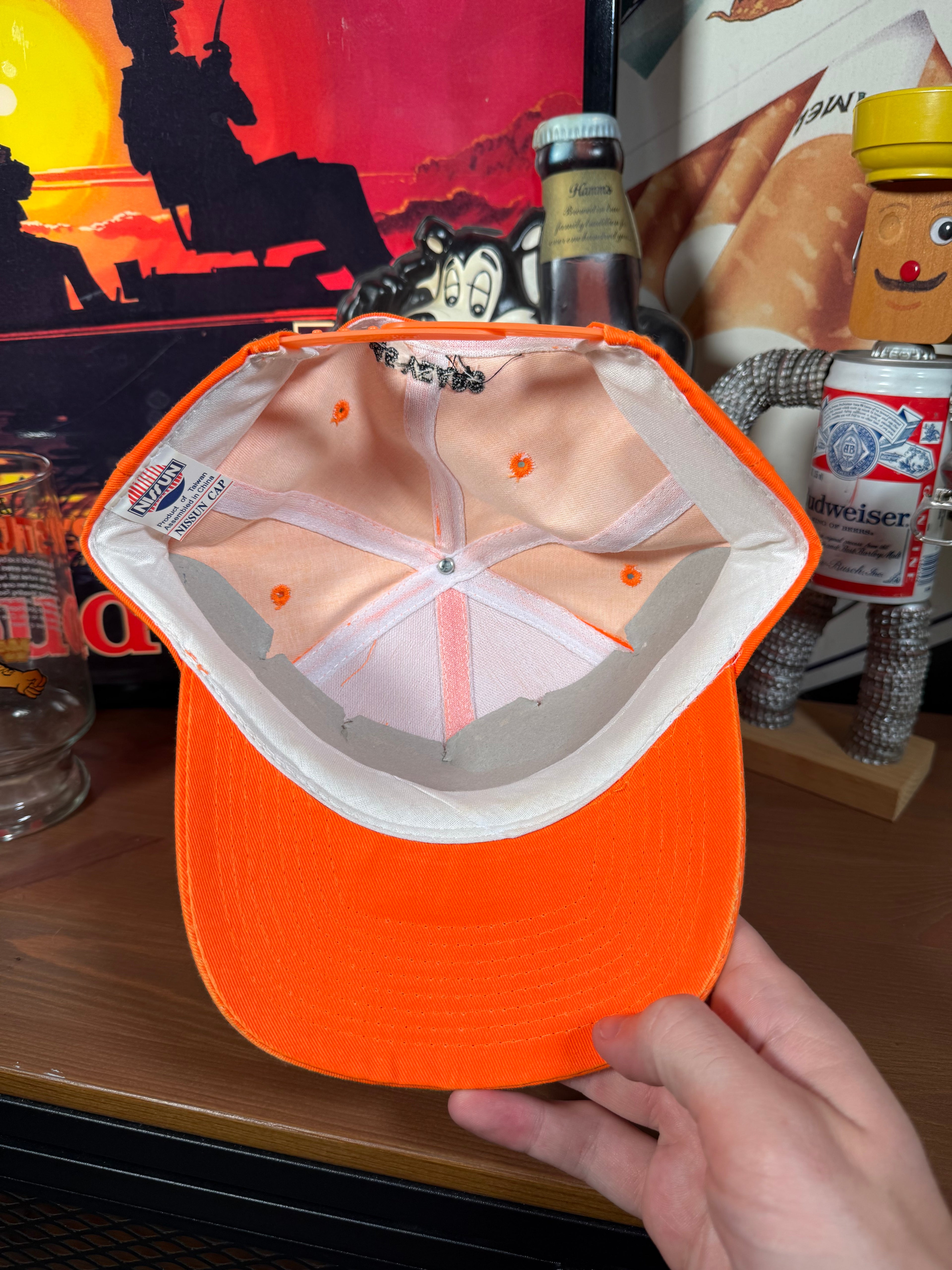 Vintage CAL Ranch Stores Orange Snapback Hat