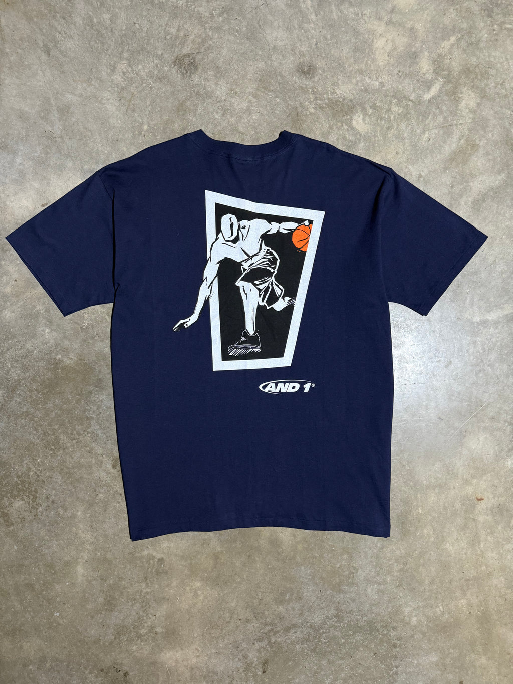 Vintage Unworn And1 Double Sided Blue Tee (2XL)