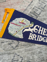 Load image into Gallery viewer, Vintage Chesapeake Bay Bridge-Tunnel Pennant
