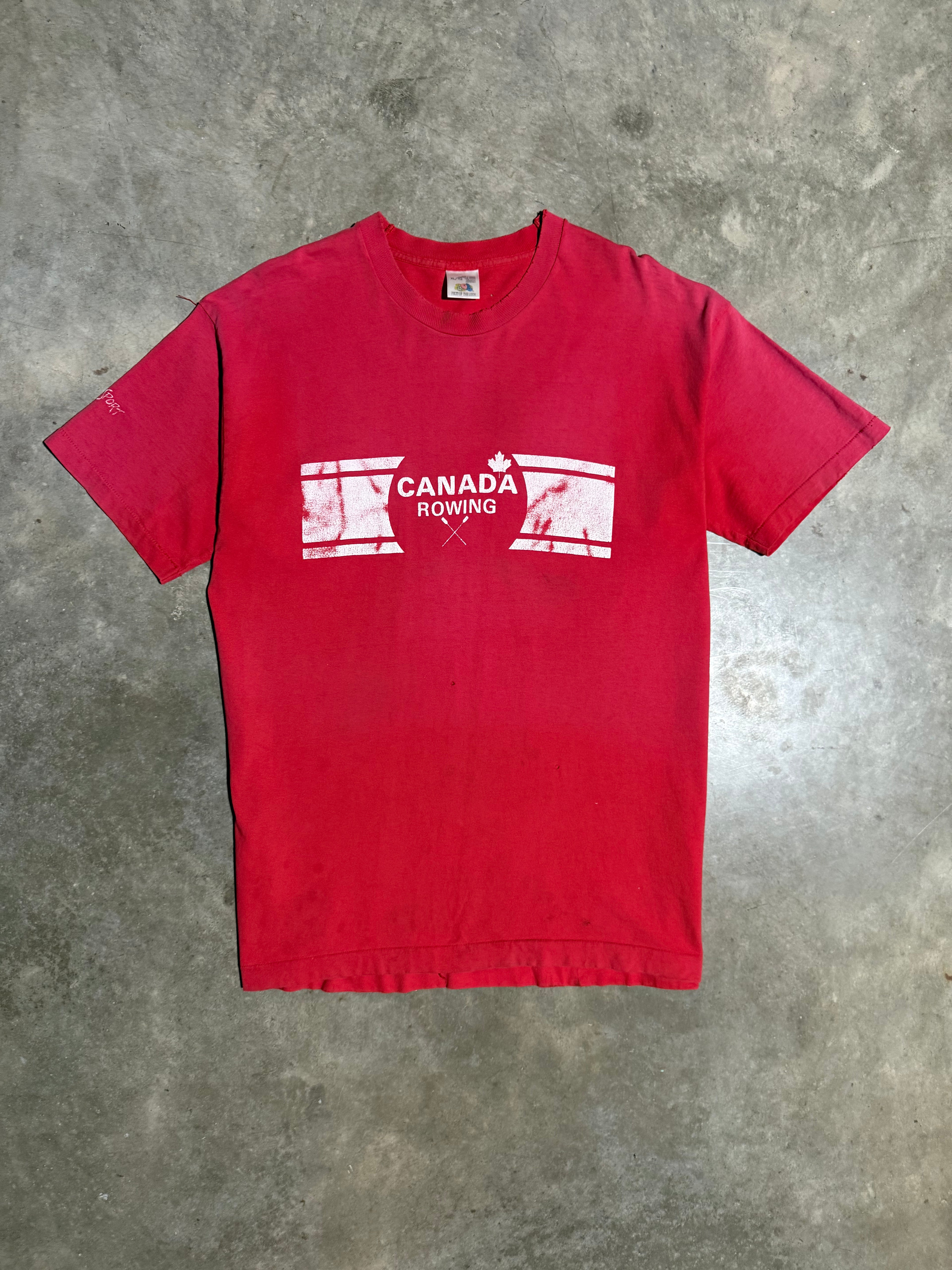 Vintage 90s Canada Rowing Double Sided Tee (XL)