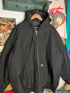 Carhartt Black Hooded Jacket (3XLT)