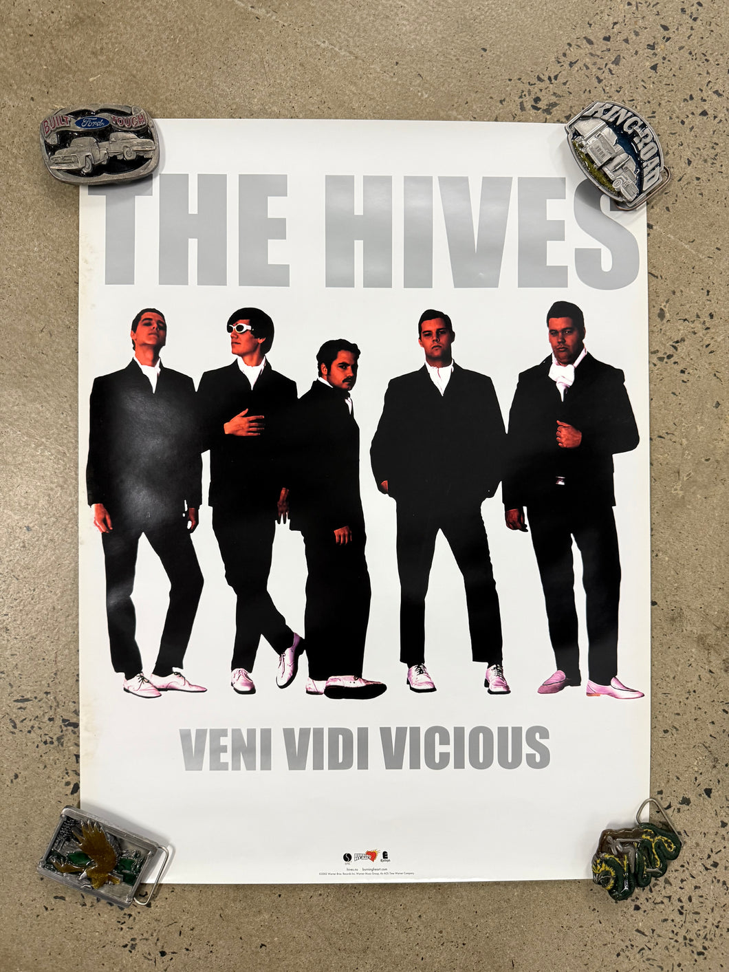 Vintage 2002 The Hives Veni Vidi Vicious Album Promo Poster (18x24)