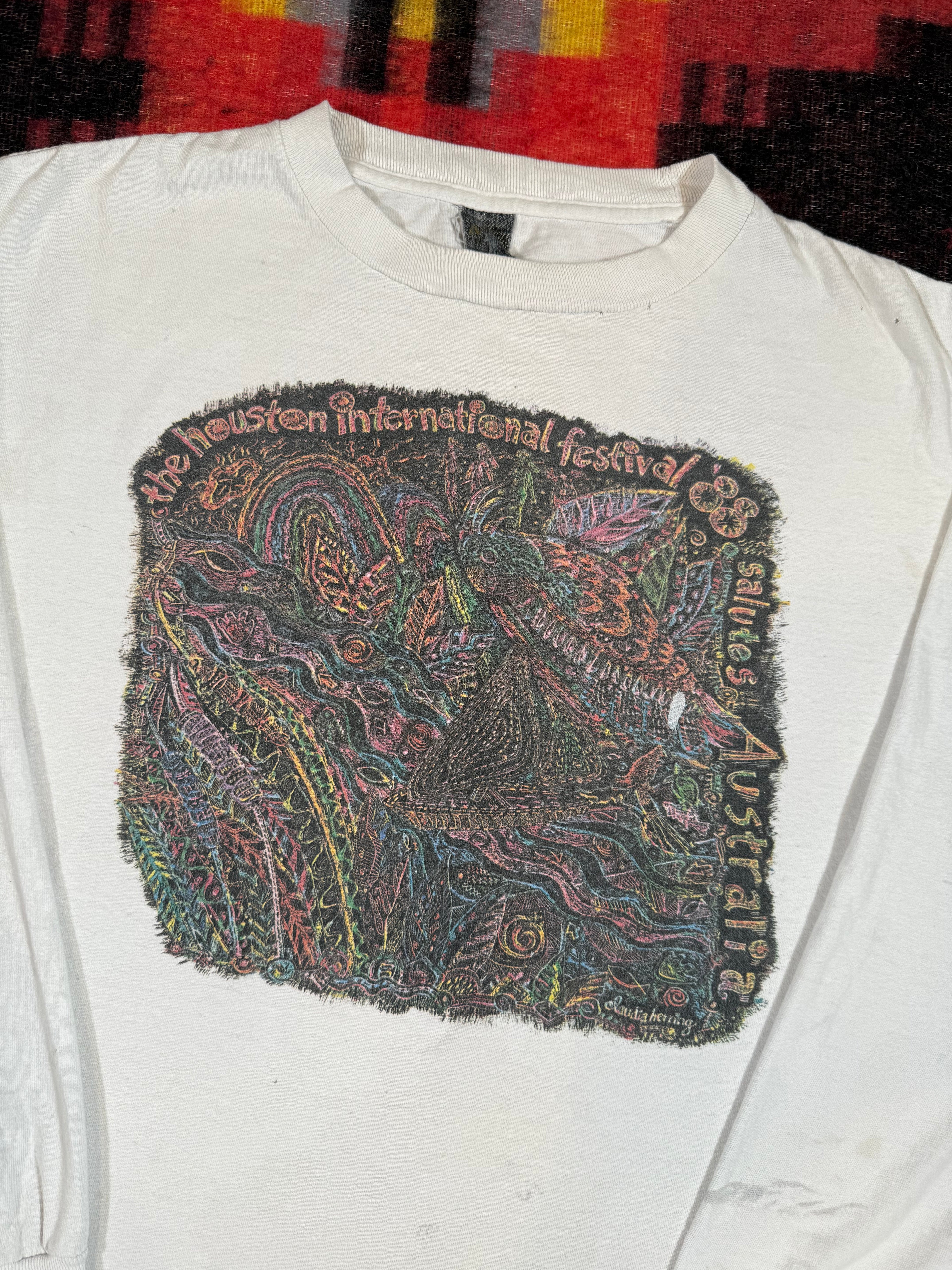 Vintage 1988 Houston International Festival Longsleeve (M/L)