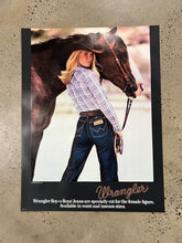 Load image into Gallery viewer, Vintage Wrangler Boy-O-Boys Advertisement Poster (22x29inch)
