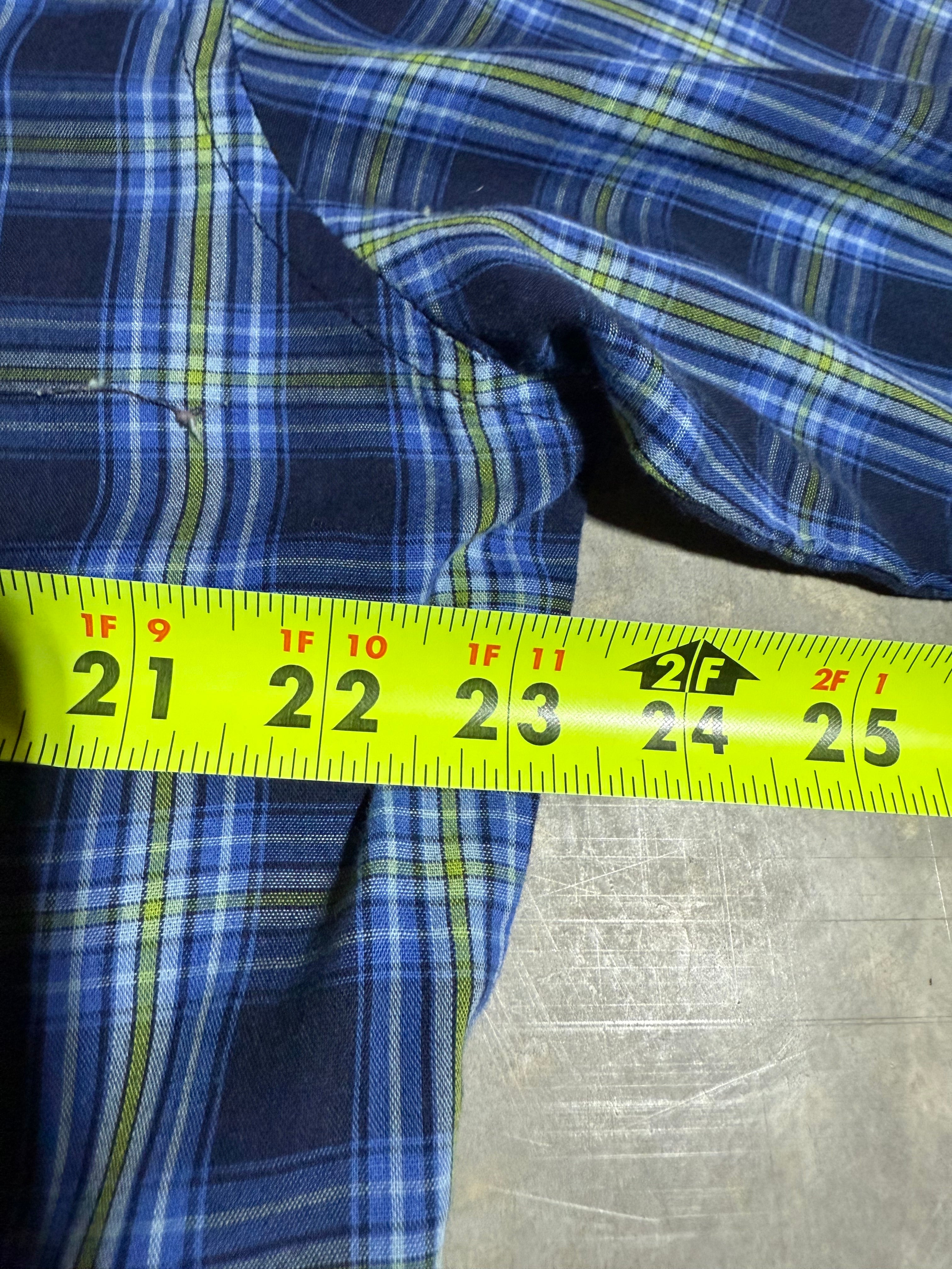 Vintage Wrangler Blue Pearl Snap Shirt (L)
