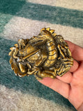 Vintage Knight Saving A Woman From Dragon Belt Buckle