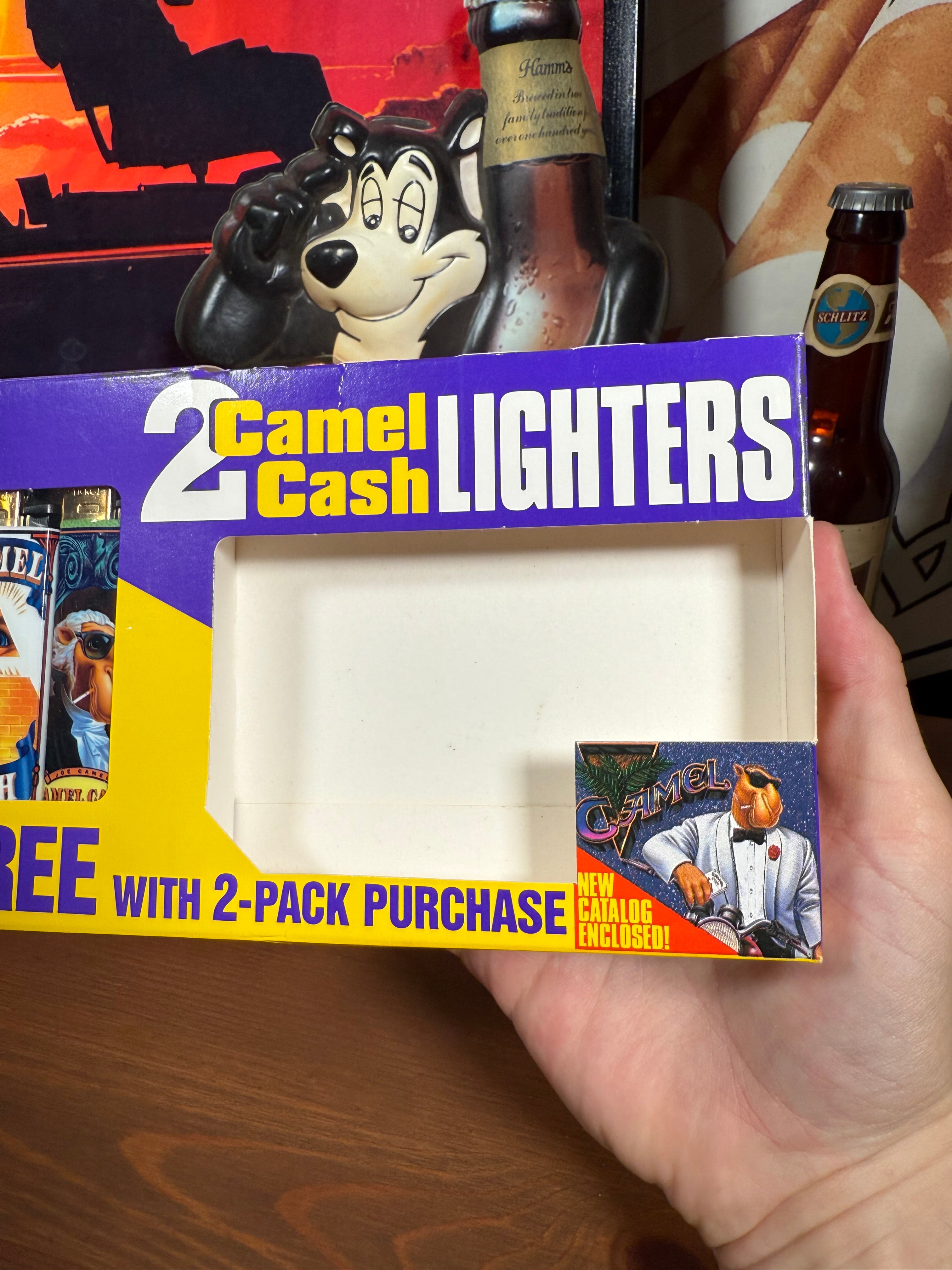 Vintage Unopened Camel Cigarettes Lighter Set