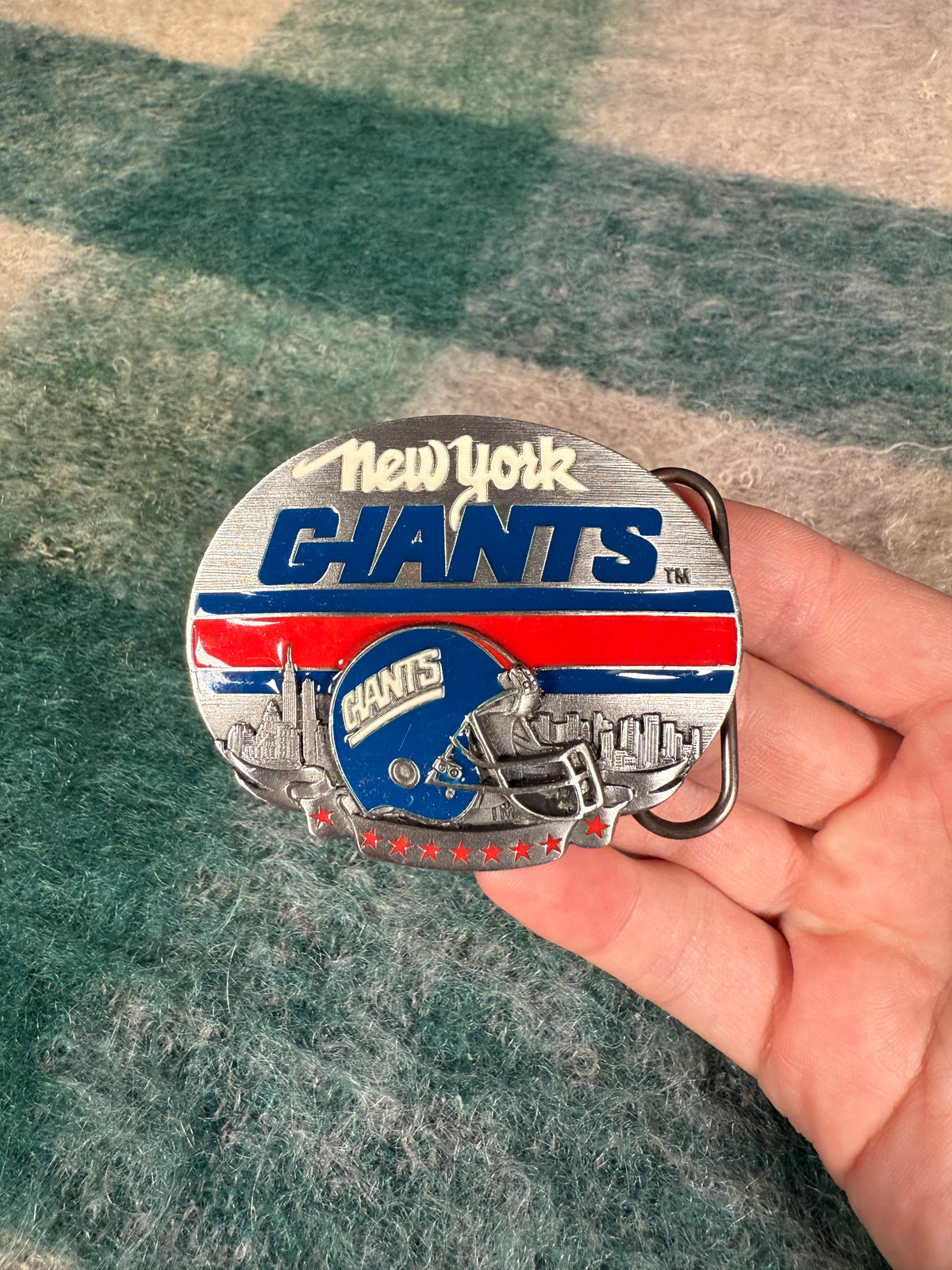 Vintage New York Giants Helmet Belt Buckle