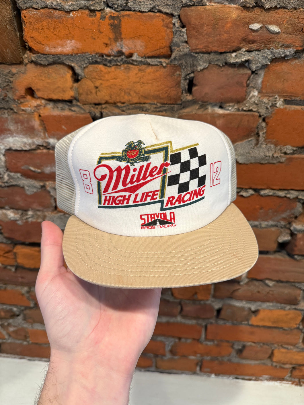 Vintage Miller High Life Racing Trucker Hat