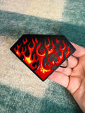 Vintage 2000s Flaming Diamond Belt Buckle