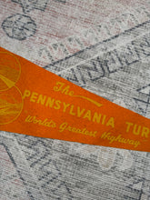 Load image into Gallery viewer, Vintage 70s Pennsylvania Turnpike Pennant (27inch)
