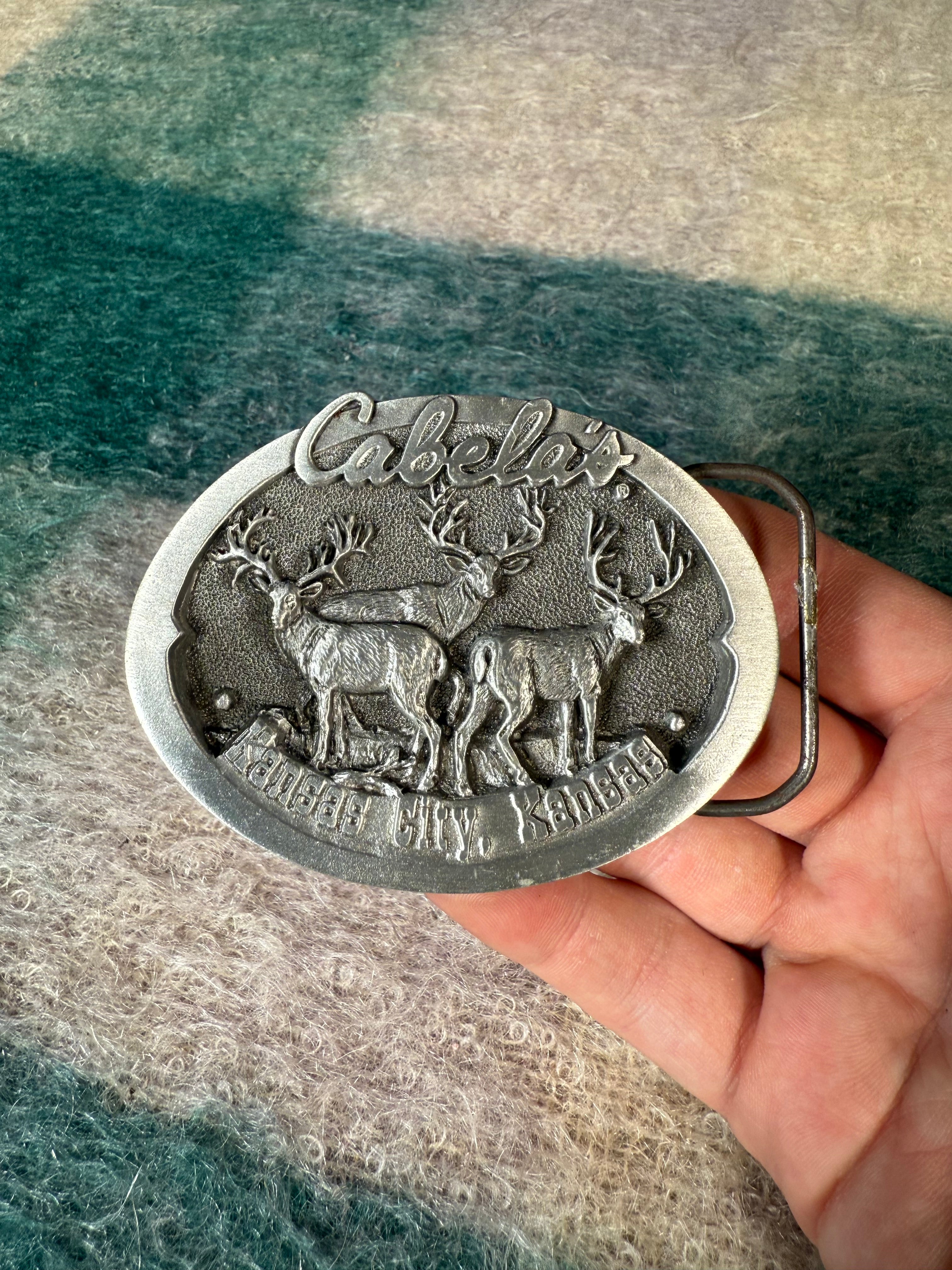 Vintage Cabela’s Kansas City Belt Buckle