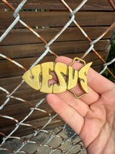 Load image into Gallery viewer, Vintage Jesus Fish Belt Buckle

