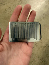 Load image into Gallery viewer, Y2K Bar Code Belt Buckle
