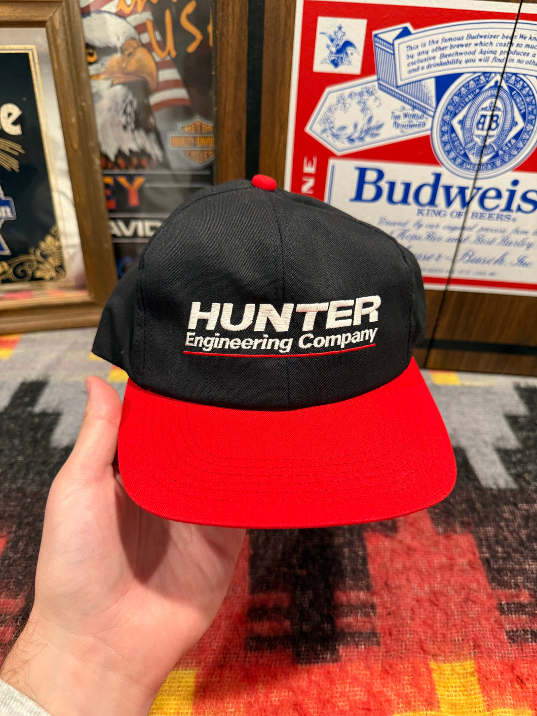 Vintage Hunter Engineering Company SnapBack Hat