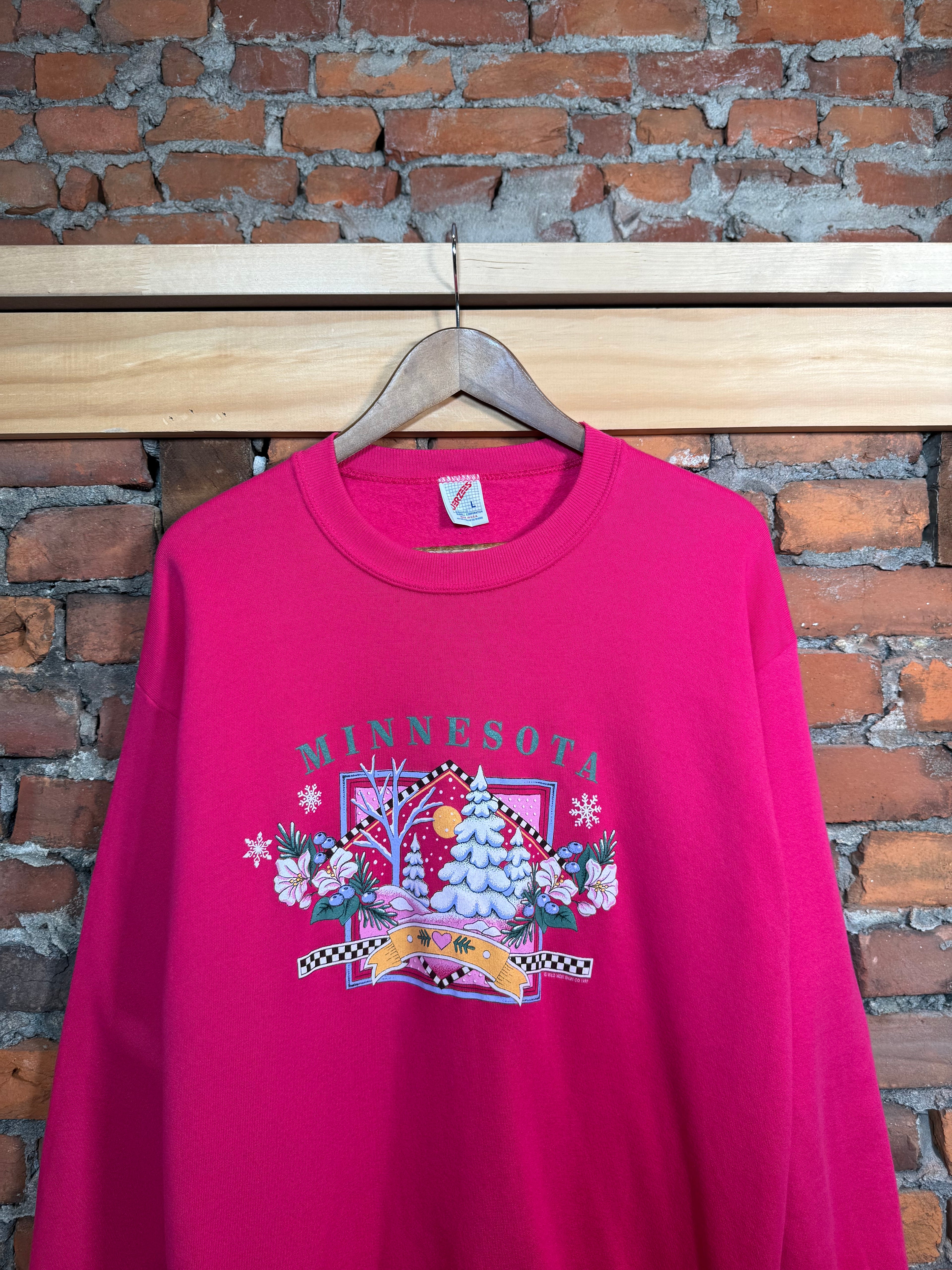 Vintage Snowy Minnesota Crewneck (L)