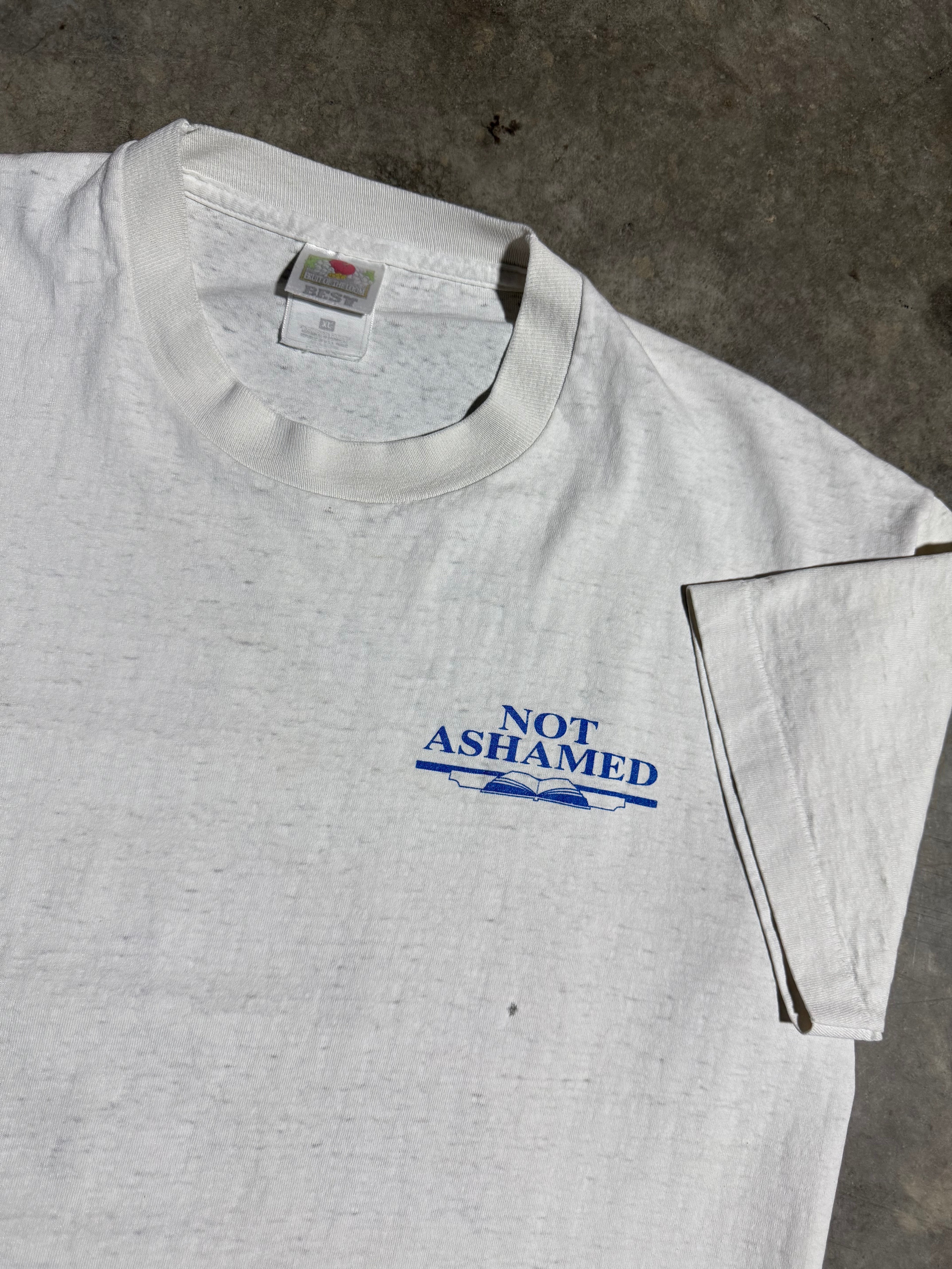 Vintage 1996 Not Ashamed Jesus T-Shirt (L)