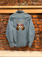 Load image into Gallery viewer, Vintage Hard Rock Cafe Embroidered Jean Shirt (WL)
