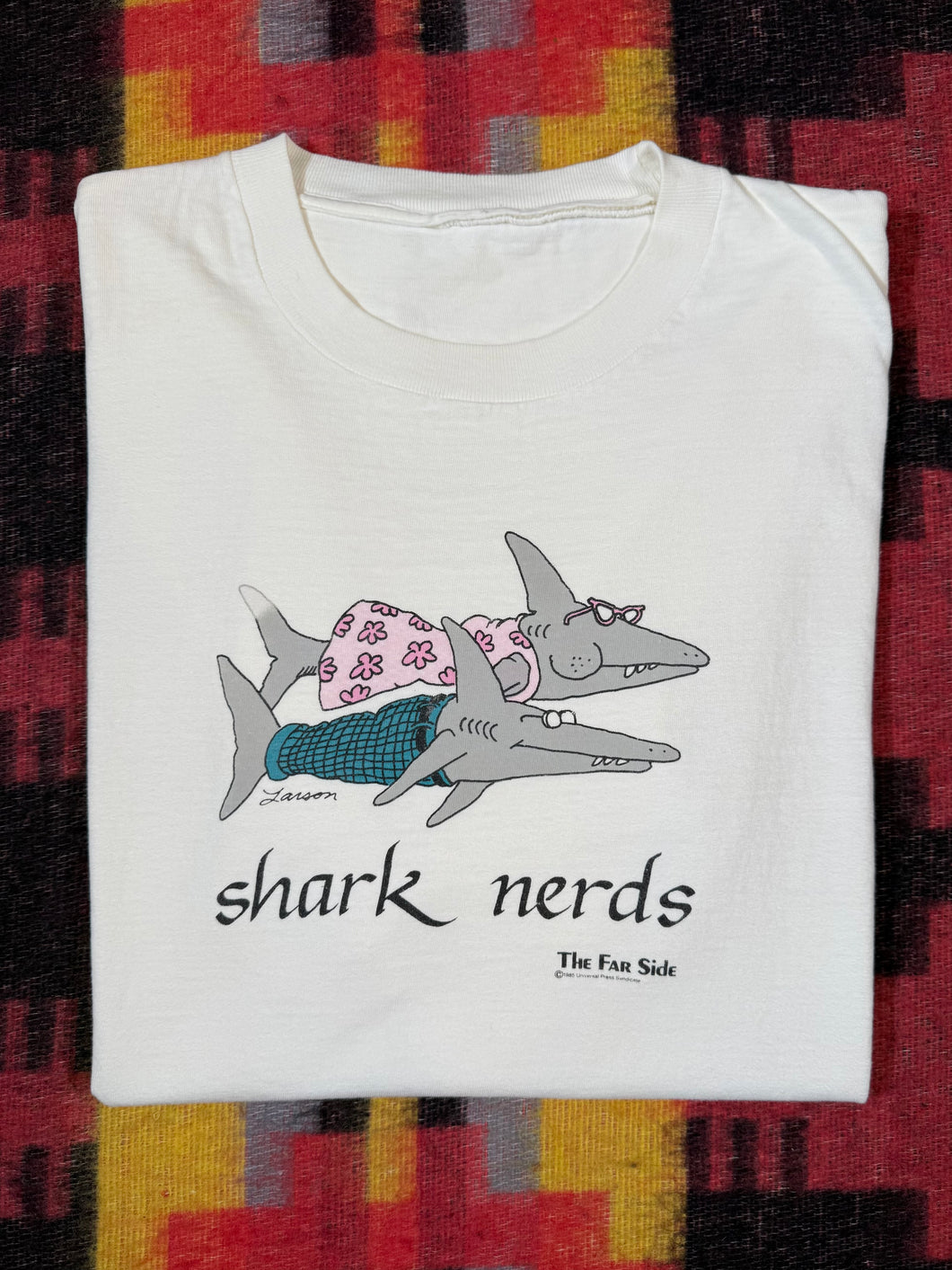 Vintage The Far Side Shark Nerds Shirt (L)