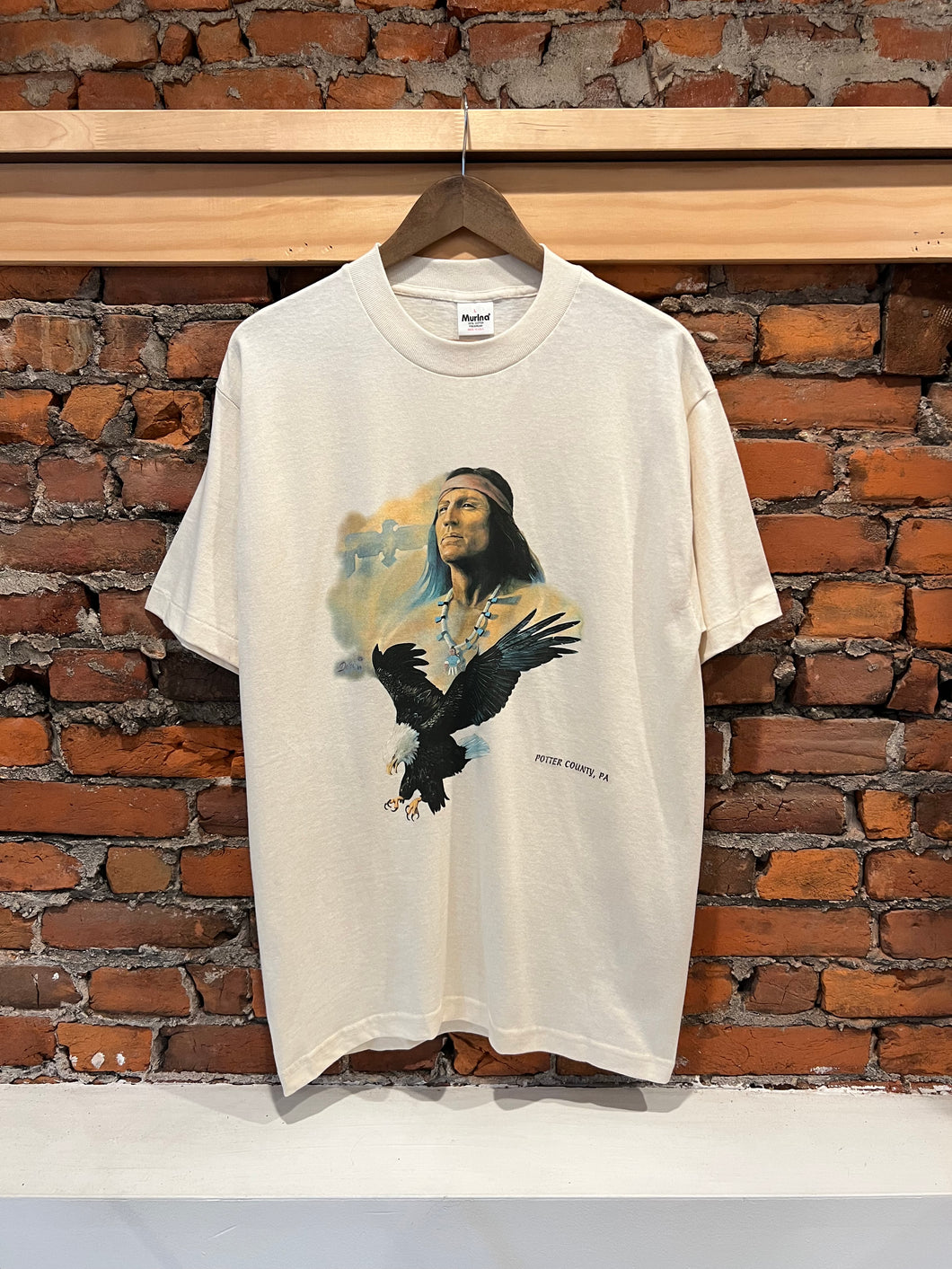 Vintage Native American Eagle T-Shirt (L)