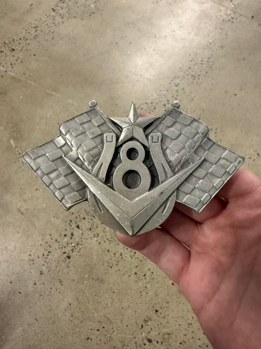 Vintage Y2K Route 8 Belt Buckle