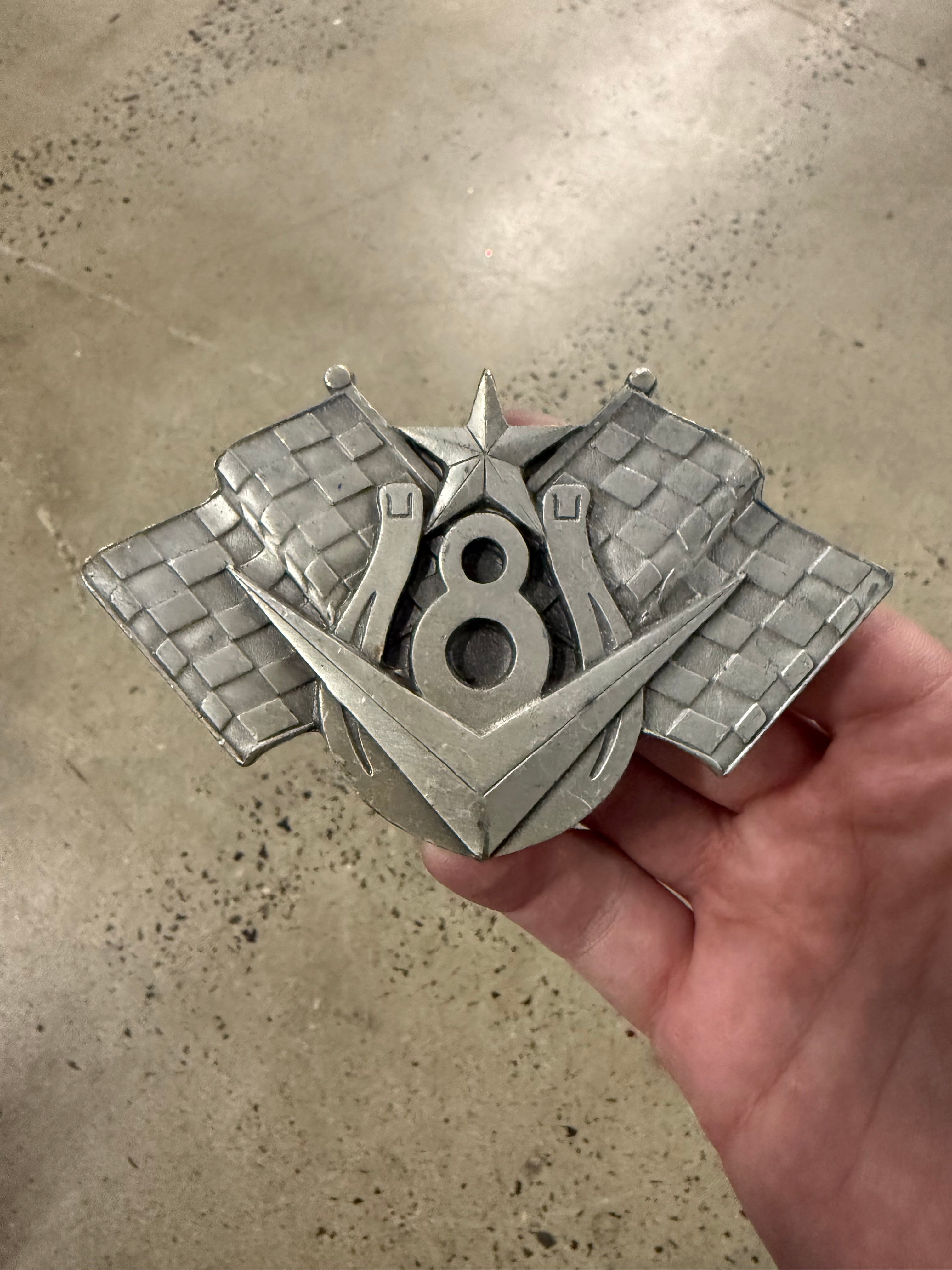 Vintage Y2K Route 8 Belt Buckle