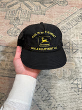Load image into Gallery viewer, Vintage John Deere Run With The Best Black Trucker Hat

