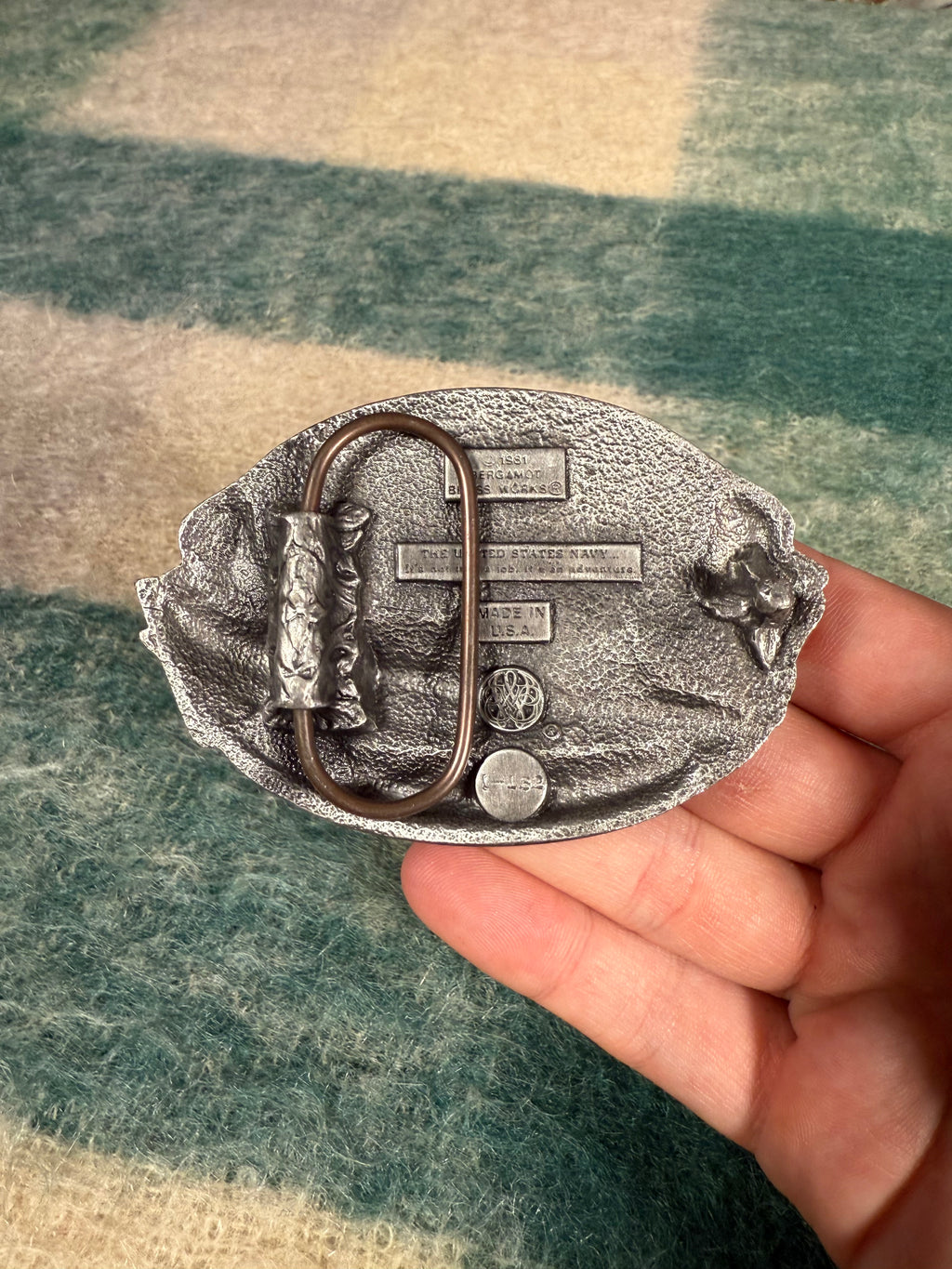 Vintage US Navy Belt Buckle