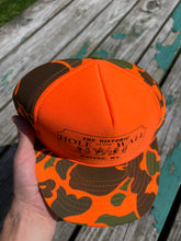 Load image into Gallery viewer, Vintage Hole in the Wall Bar Camo Trucker Hat
