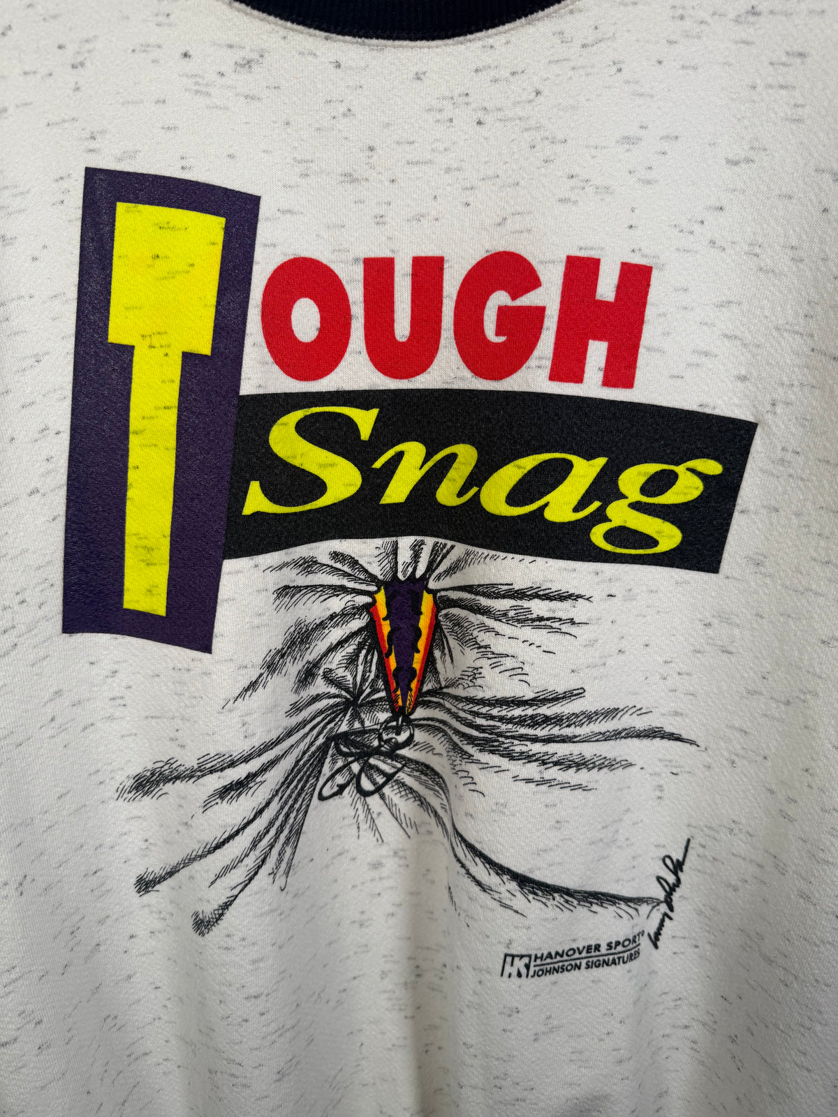 Vintage Tough Snag Fishing Double Sided Crewneck (XL)