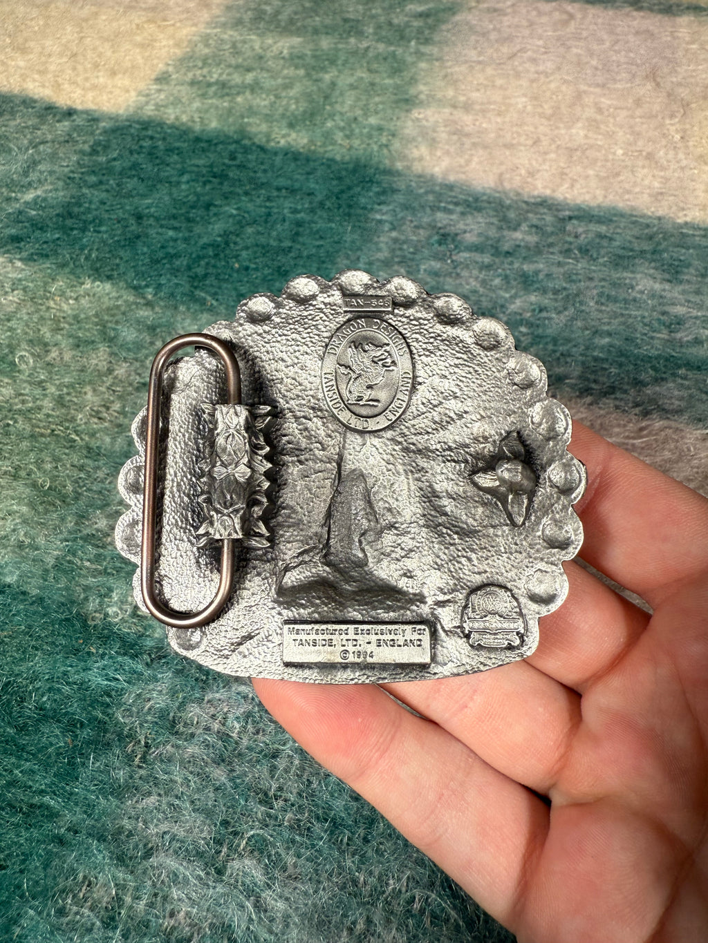 Vintage Peacock Belt Buckle