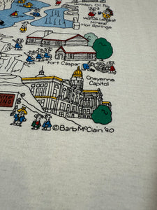 Vintage 1990 Wyoming Double Sided Shirt (L)