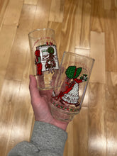 Load image into Gallery viewer, Lot of 2 Vintage Christmas Coca-Cola Glasses
