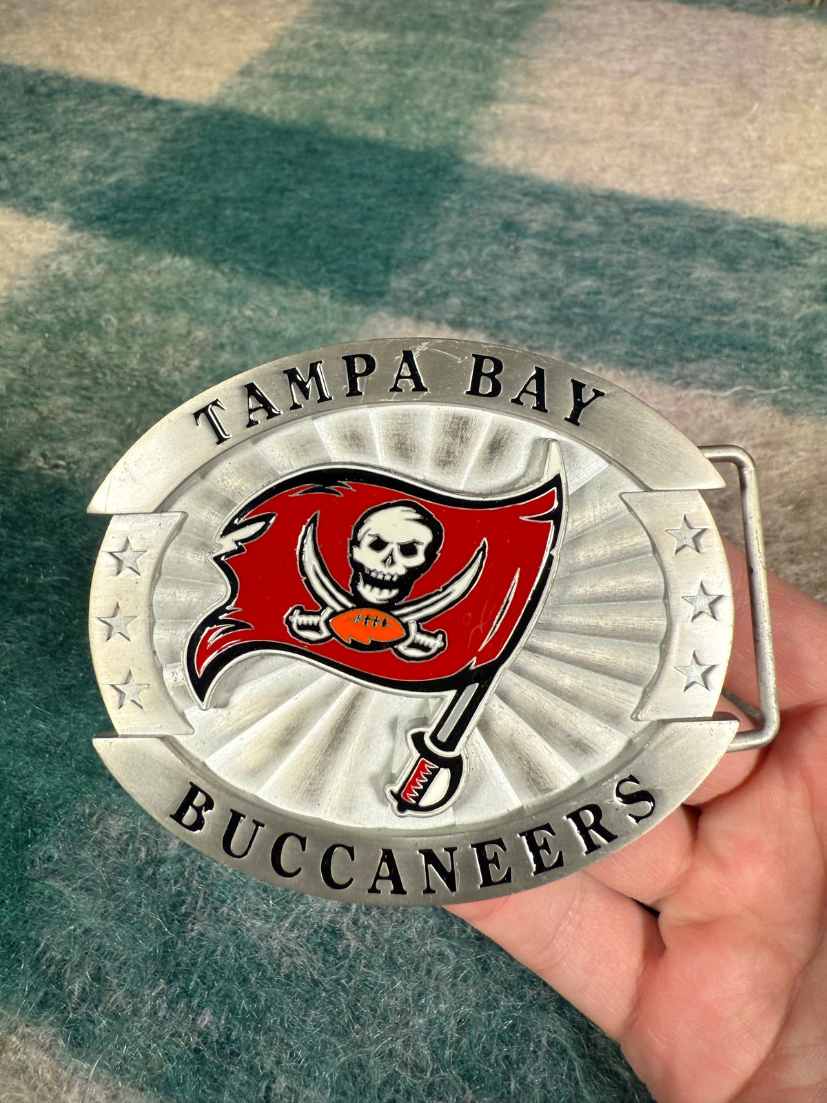 Vintage 2000s Tampa Bay Buccaneers Logo Oversized Belt Buckle
