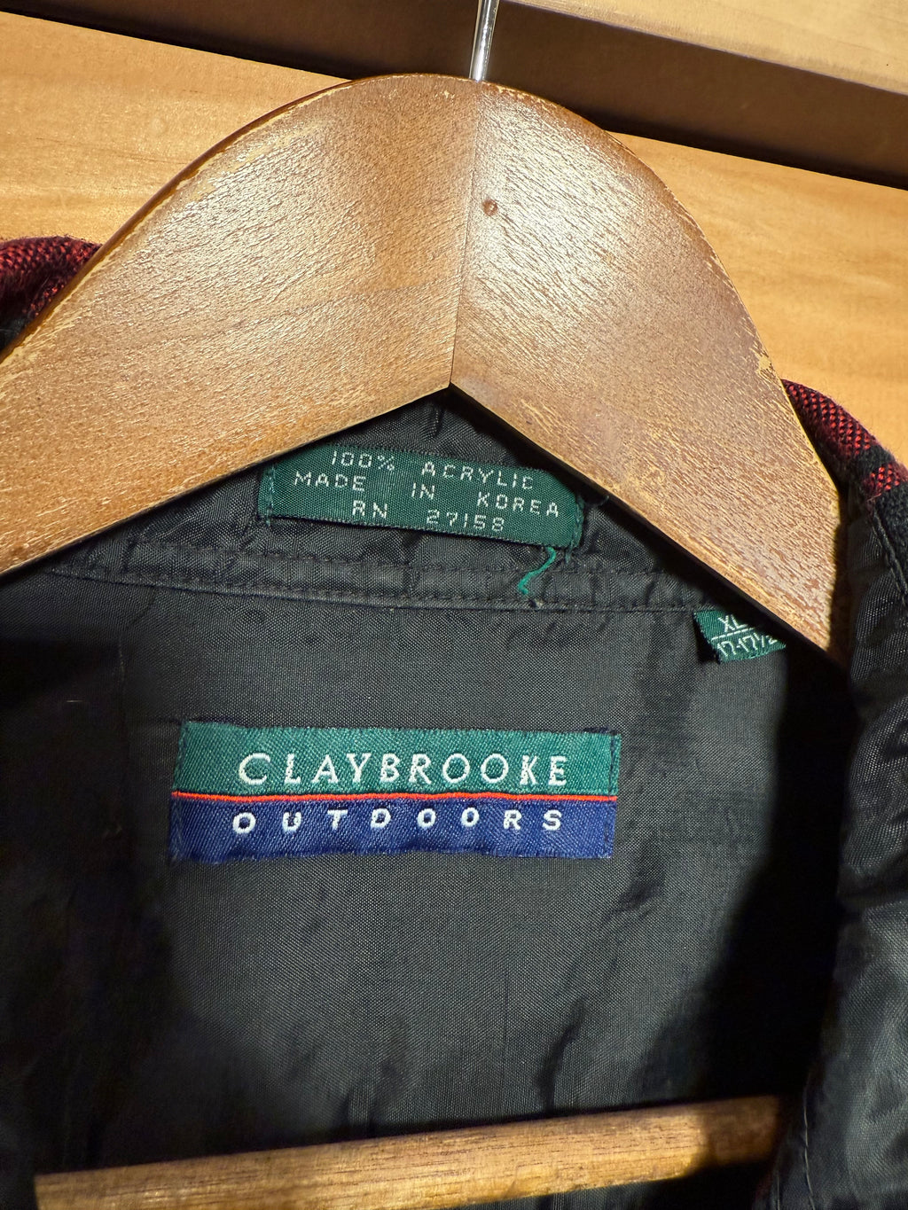 Vintage Claybrooke Outdoors Red Flannel Shirt (XL)