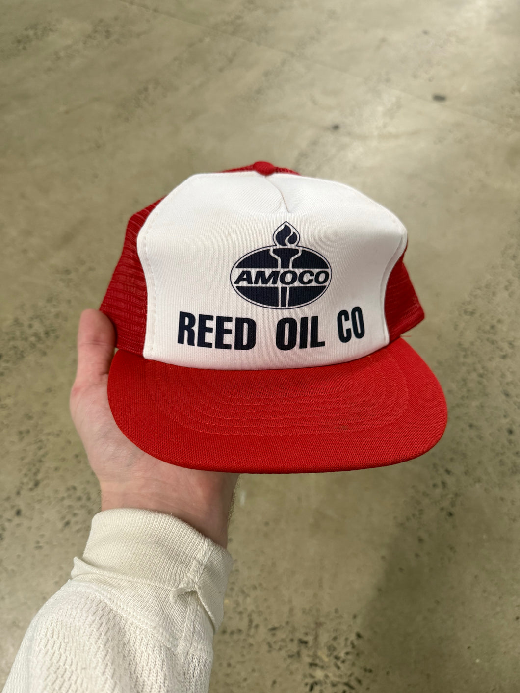 Vintage 80s Amoco Oil Trucker Hat