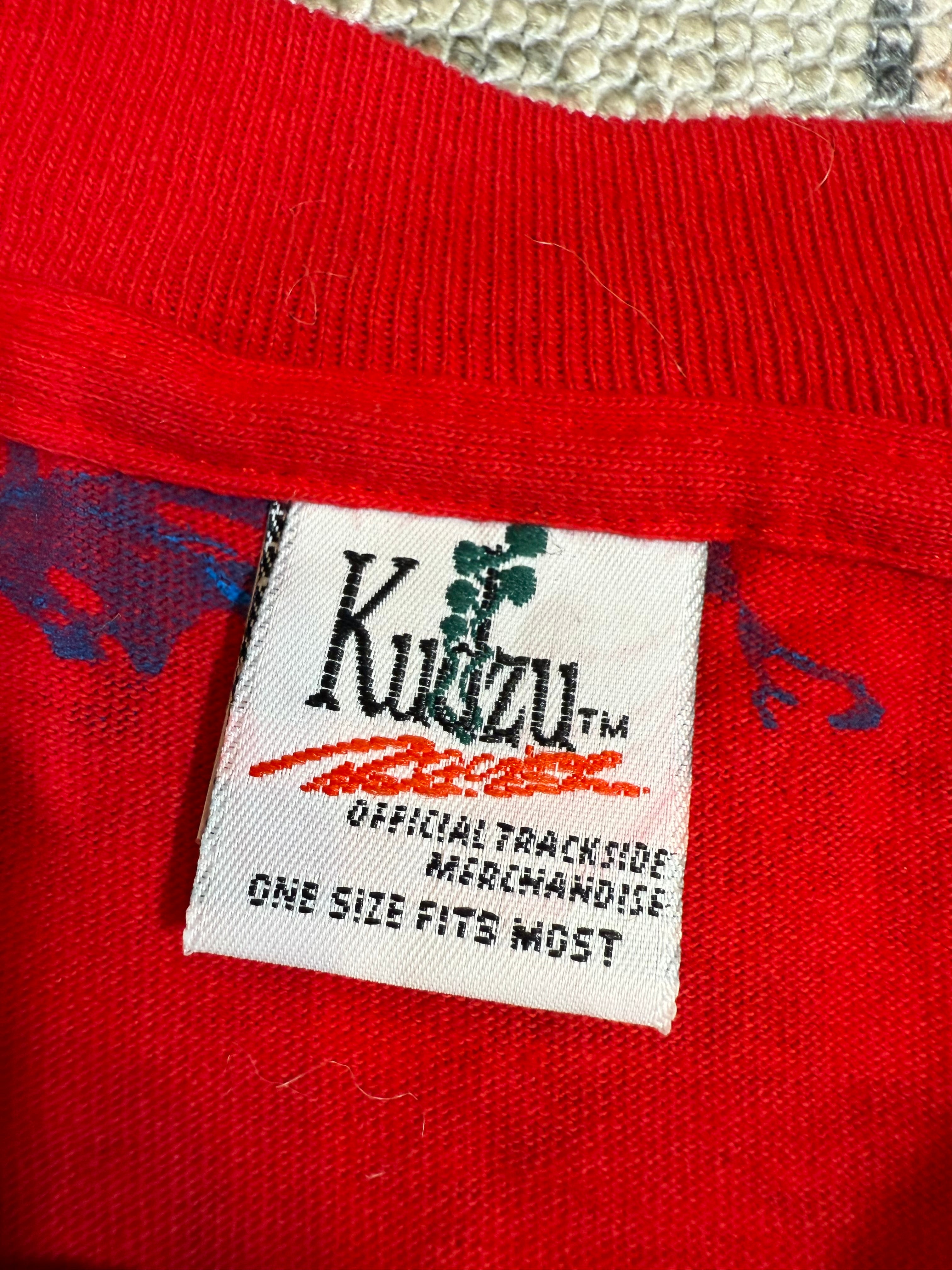 Vintage NASCAR McDonalds All Over Print Shirt (XL)