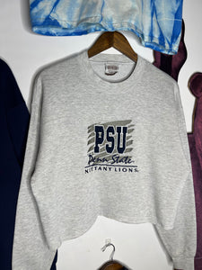 Vintage Cropped Penn State Embroidered Crewneck (Cropped M)