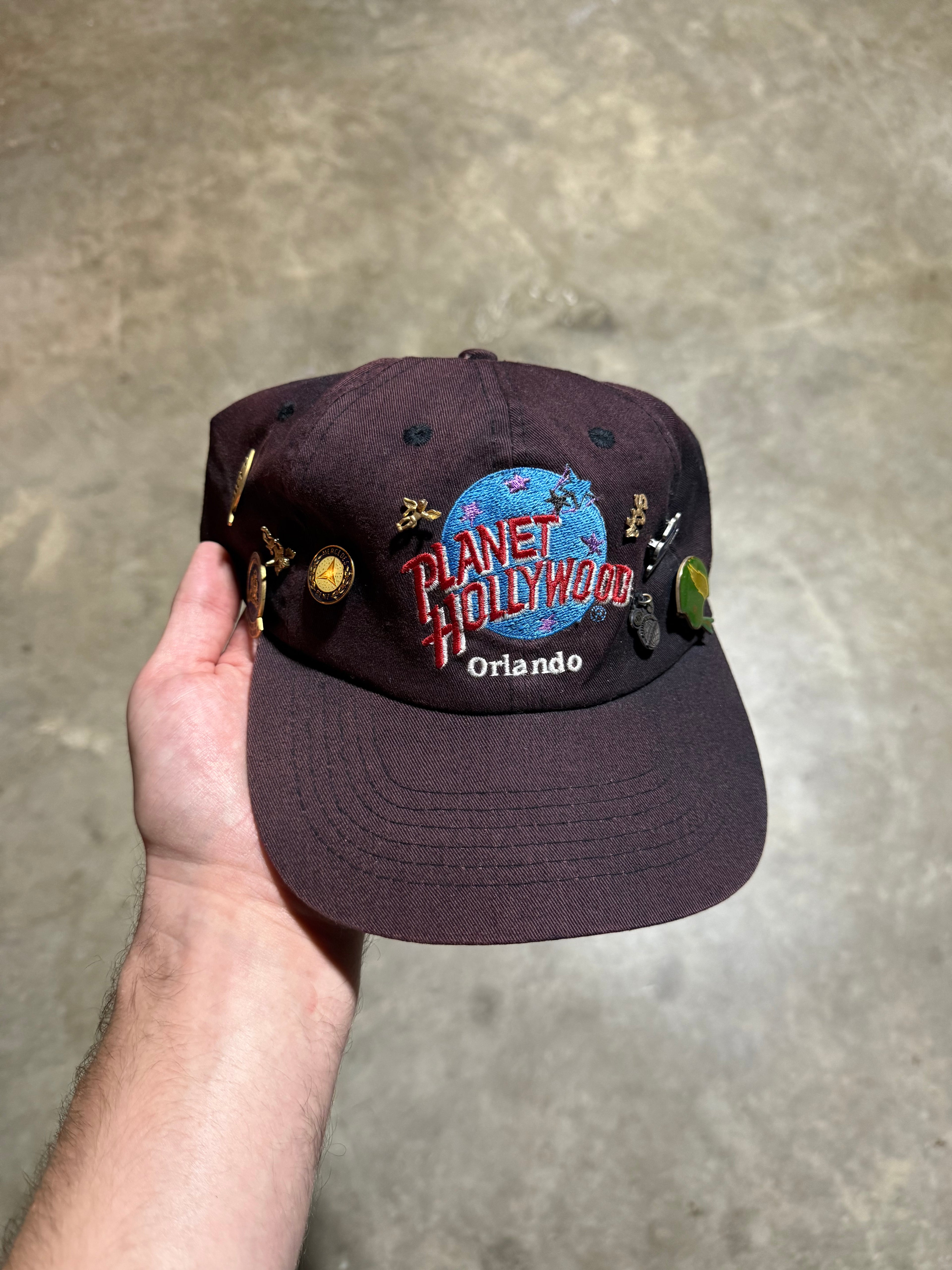 Vintage Planet Hollywood Hat with Pins