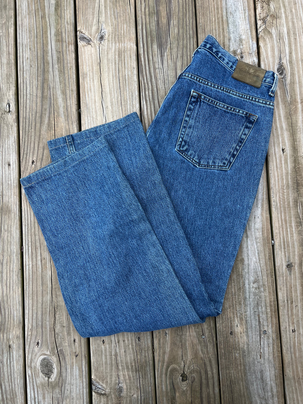 Vintage Calvin Klein Womens Blue Jeans (10, 33x31)