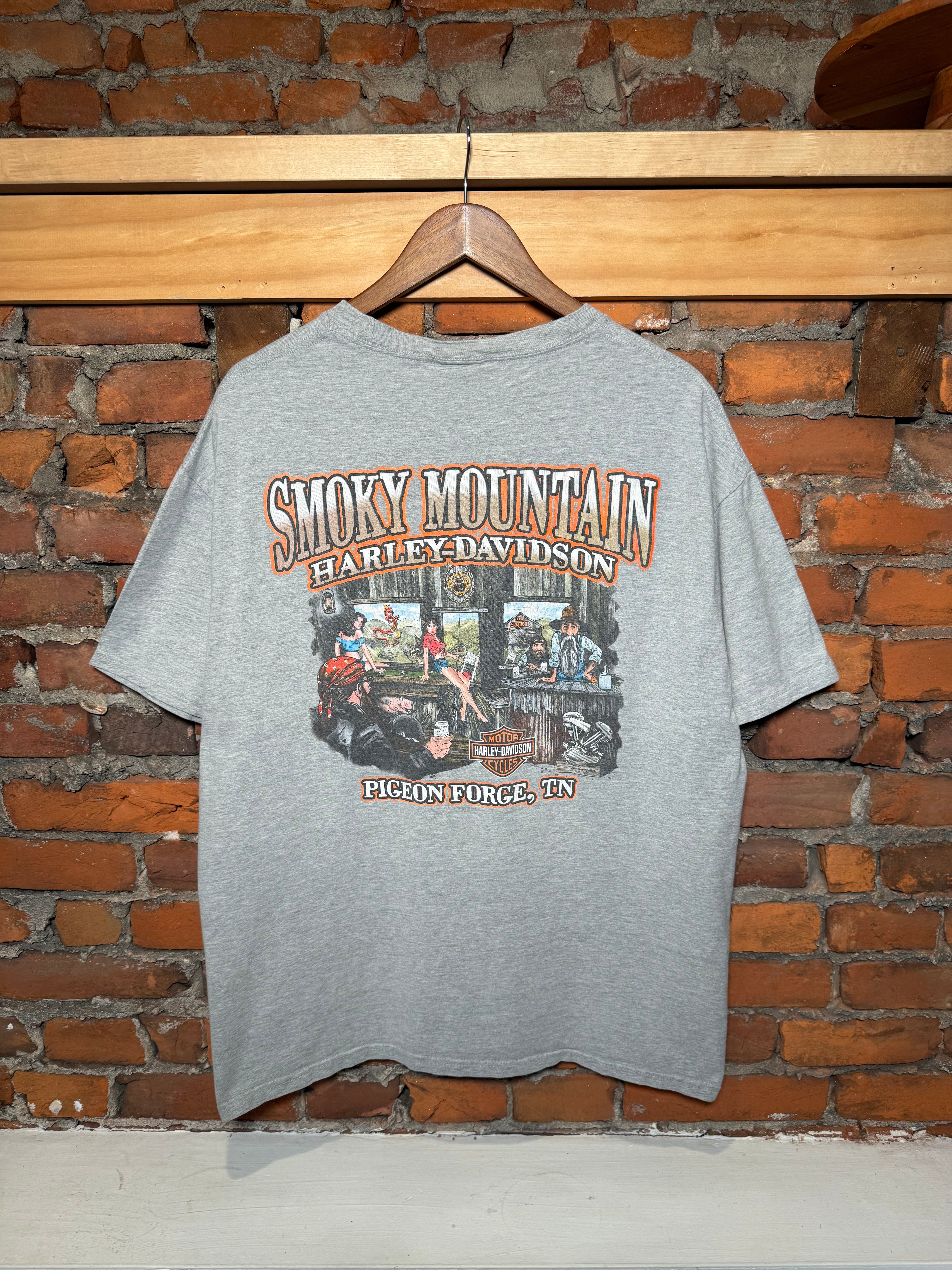 2000s Harley Davidson Smoky Mountains T-Shirt (XL)