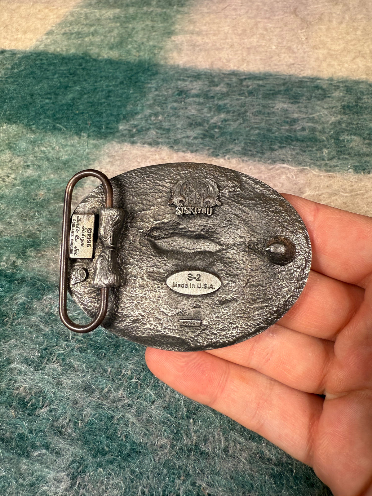 Vintage Blue Scorpion Belt Buckle