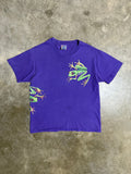 Vintage 90s Wrap Around Print Frog Shirt (M)