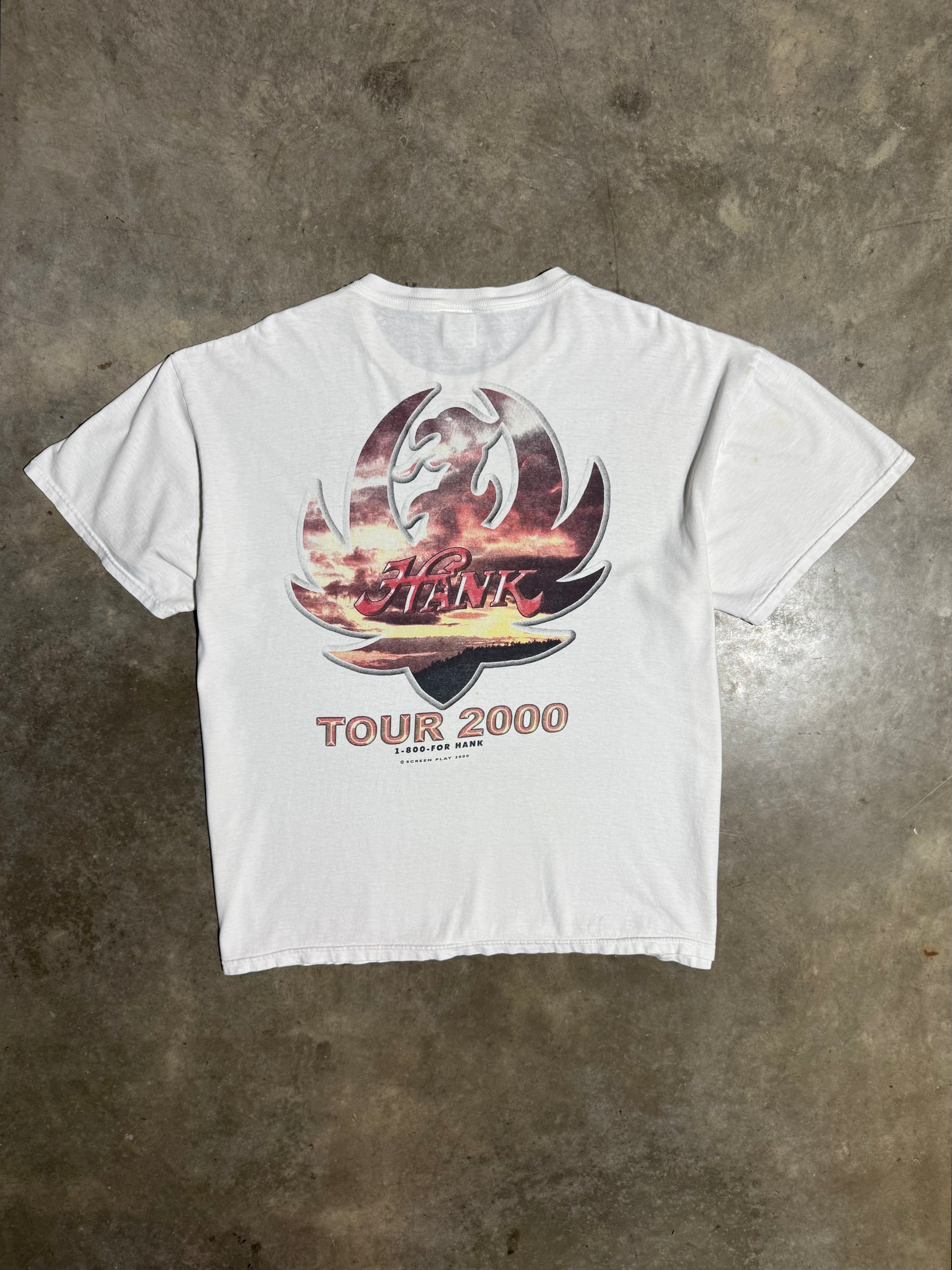 Vintage shank Williams Jr 2000 Concert T-Shirt (XL)