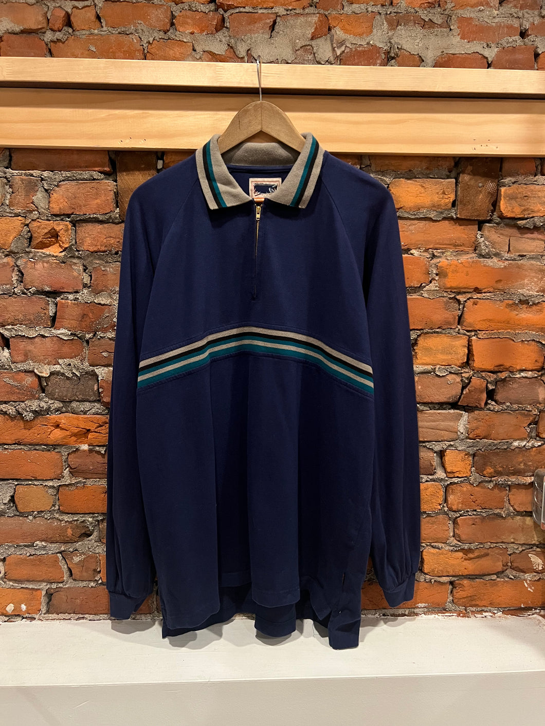 Vintage Woolrich Zip Longsleeve Rugby (XL)