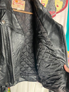 Vintage Excellent Leather Biker Jacket (M)